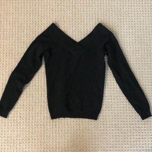 Cashmere off the shoulder sweater